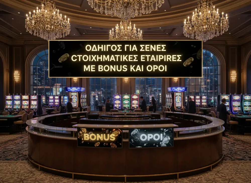 Οδηγός για Ξενες στοιχηματικες εταιριες με bonus και όροι